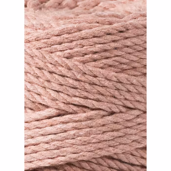 Bobbiny 3ply Macramé Rope 3 mm,  Blush