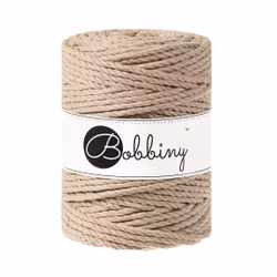 Bobbiny 3ply Macramé Rope 5 mm, Sand