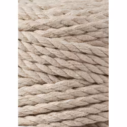 Bobbiny 3ply Macramé Rope 5 mm, Beige
