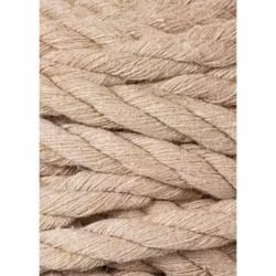 Bobbiny 3ply Macramé Rope 9 mm, Sand