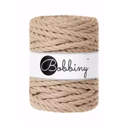 Bobbiny 3ply Macramé Rope 9 mm, Sand