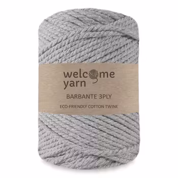 WelcomeYarn Barbante 3ply 3,5 mm, Medium grey