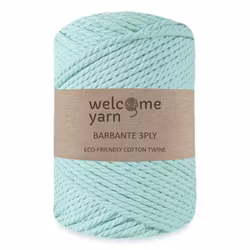 WelcomeYarn Barbante 3ply 3,5 mm, Mint green