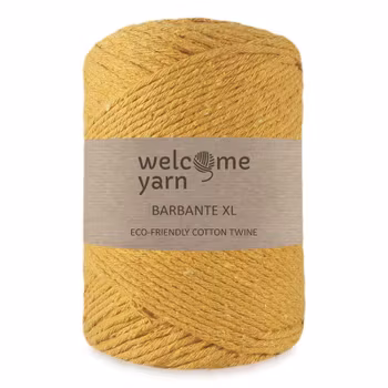 WelcomeYarn Barbante XL 3 mm, Mustard yellow