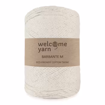 WelcomeYarn Barbante M 1,5 mm, Natur