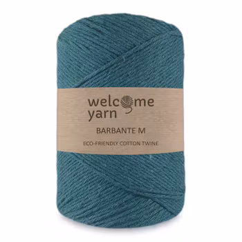 WelcomeYarn Barbante M 1,5 mm, Petrol blue