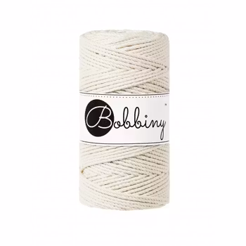 Bobbiny 3ply Macramé Rope 3 mm, Natur