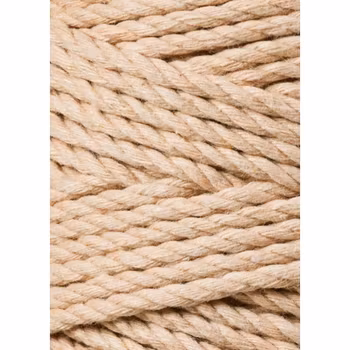 Bobbiny 3ply Macramé Rope 3 mm, Biscuit