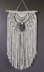 Makramé veggheng, "Calm"