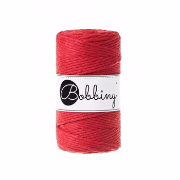 Bobbiny Macramé Cord 3 mm, Classic Red