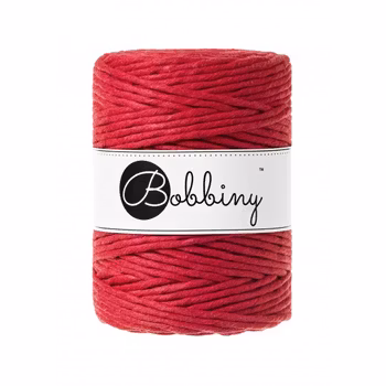 Bobbiny Macramé Cord 5 mm, Classic Red