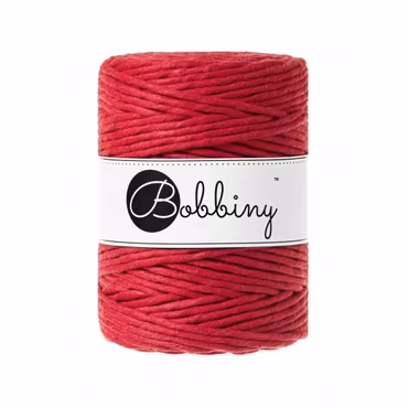 Bobbiny Macramé Cord 5 mm, Classic Red