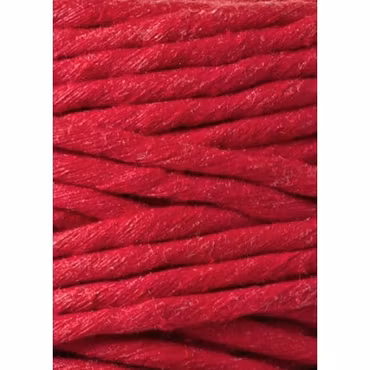 Bobbiny Macramé Cord 5 mm, Classic Red