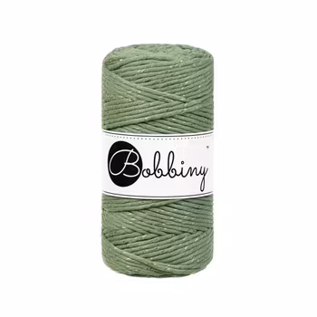Bobbiny Macramé Cord 3 mm, Golden Eucalyptus
