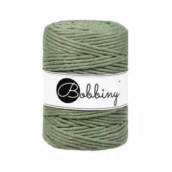 Bobbiny Macramé Cord 5 mm, Golden Eucalyptus