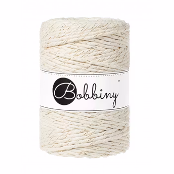 Bobbiny Macramé Cord 5 mm, Golden Natural