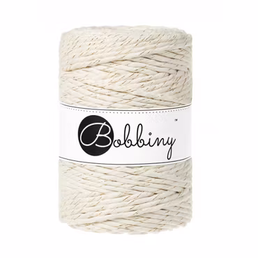 Bobbiny Macramé Cord 5 mm, Golden Natural