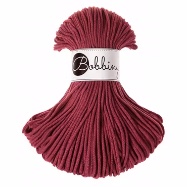 Bobbiny Junior 3 mm, Wine Red