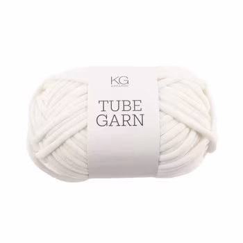 KG Tubegarn 4 mm, Hvit KOMMER I NOVEMBER