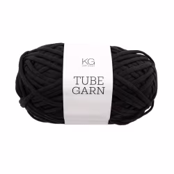 KG Tubegarn 4 mm, Sort KOMMER I NOVEMBER