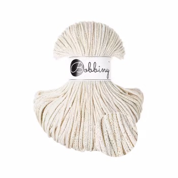 Bobbiny Premium 3 mm, Shiny Natural