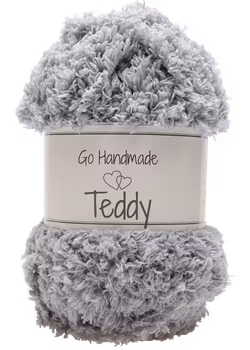 Go Handmade Teddygarn, Lysegrå