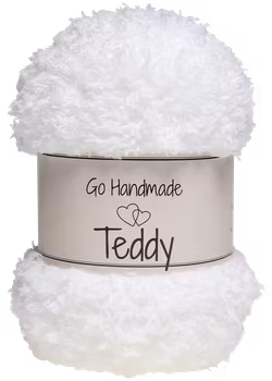 Go Handmade Teddygarn, Hvit