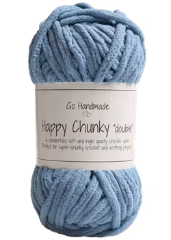 Go Handmade Chunky "double", Jeans Blå