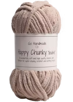 Go Handmade Chunky "double", Lys Brun