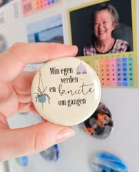 Min egen verden, magnetbutton