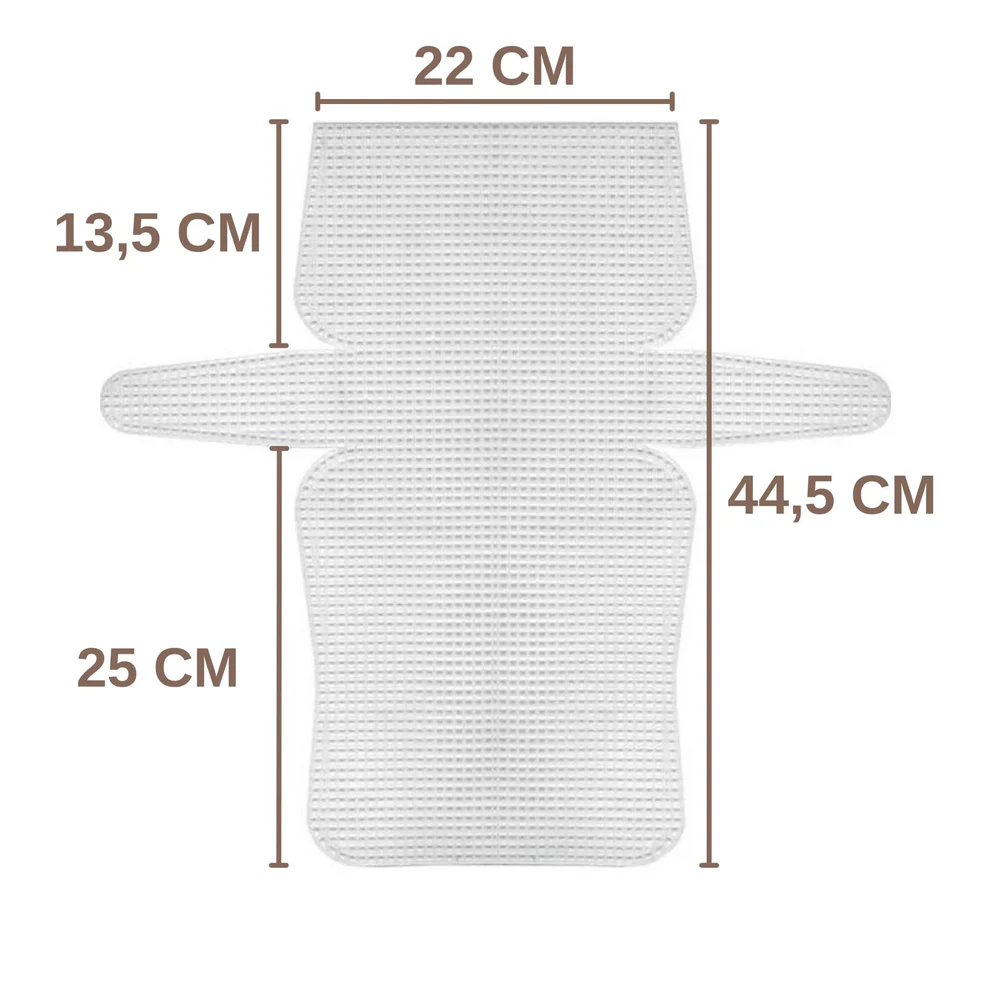 Plastlerret til veske, 22 cm