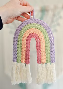 Makramé regnbue