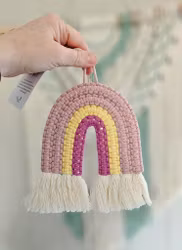 Makramé regnbue, liten