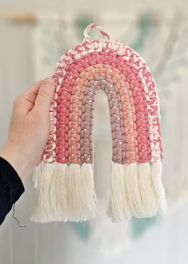 Makramé regnbue, DIY-sett