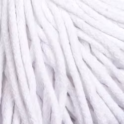 KOMMER 4.JULI YarnArt Macrame Braided 4 mm, Hvit