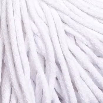 YarnArt Macrame Braided 4 mm, Hvit