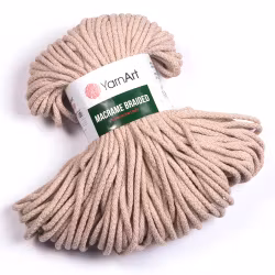 KOMMER 4.JULI YarnArt Macrame Braided 4 mm, Mørk Beige