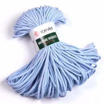 YarnArt Macrame Braided 4 mm, Lyseblå