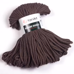 KOMMER 4.JULI YarnArt Macrame Braided 4 mm, Brun