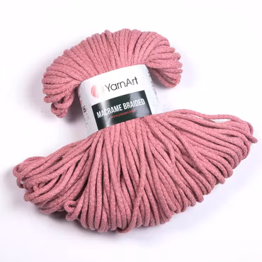 YarnArt Macrame Braided 4 mm, Pudderrosa