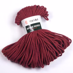 KOMMER 4.JULI YarnArt Macrame Braided 4 mm, Burgunder