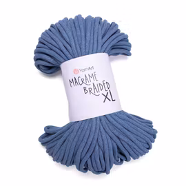 YarnArt Macrame Braided XL 9 mm, Jeansblå