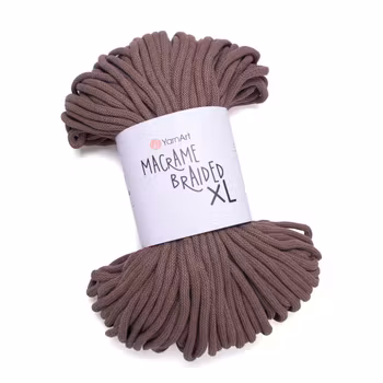 YarnArt Macrame Braided XL 9 mm, Brun