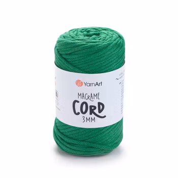 YarnArt Macrame Cord 3 mm, Grønn