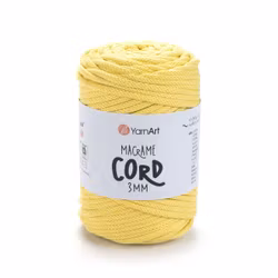 YarnArt Macrame Cord 3 mm, Lys Gul