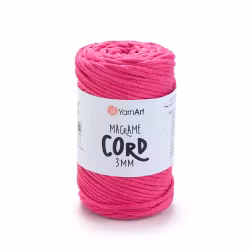 YarnArt Macrame Cord 3 mm, Mørkerosa