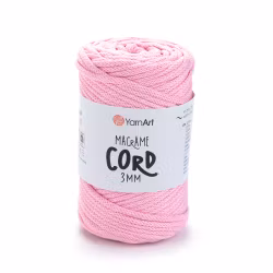 YarnArt Macrame Cord 3 mm, Støvrosa