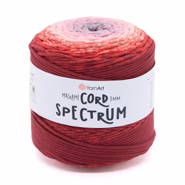YarnArt Macrame Cord Spectrum 3 mm, Burgunder