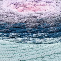 KOMMER 4.JULI YarnArt Macrame Cord Spectrum 3 mm, Lyseblå