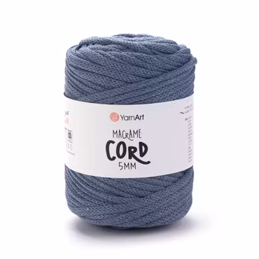 YarnArt Macrame Cord 5 mm, Jeansblå
